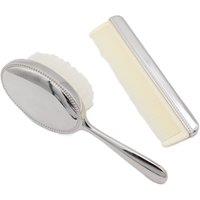 Silver Editions Child's Brush & Comb Set in Silver