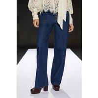 Runway 1.8.1.8 Button Front High Waist Wide Leg Trouser