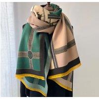 Lemon Daisy Accessories Women's Horse Print Wrap Scarf Shawl in Green