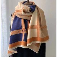 Lemon Daisy Accessories Women's Horse Print Wrap Scarf Shawl in Navy