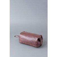 Lakeland Leather Men's 'Keswick' Leather Wash Bag in Brown