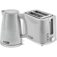 Geepas "Opus" 3000W Jug Kettle & Toaster Set 2 Slice in Grey