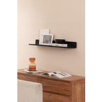 MH London Wall Shelf Solid Wood Floating Shelf Bookshelves - Large - Yung in Black