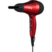 Geepas 2000W Hair Dryer 2 Speed & 3 Heat Settings in Red
