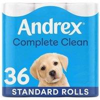 Andrex 'Toilet Rolls' x36 Classic Clean Fragrance-Free 2 Ply Toilet Paper in White