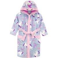 Harry Bear Girl's Unicorn Dressing Gown in Purple | Size: 11-12 Years