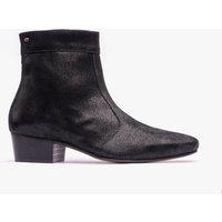 Club Cubano Men's Caesar Zip Cuban Heel Ankle Boots in Black | Size: 10
