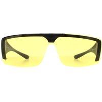 INVU Men's Rectangle Matte Black High Yellow E2700
