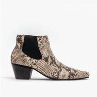 Club Cubano Men's Mccartney Slip On Cuban Heel Ankle Boots in Light Brown | Size: 6