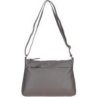 Ashwood Leather Women's 'Balmoral' Real Leather Shoulder Bag in Taupe