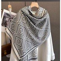 Lemon Daisy Accessories Women's Alia Wrap Scarf Shawl in Grey