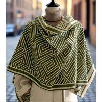 Lemon Daisy Accessories Women's Alia Wrap Scarf Shawl in Green