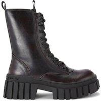 KG Kurt Geiger Women's 'Tegan Lace Up' Boots in Wine | Size: 7