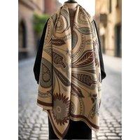 Lemon Daisy Accessories Women's Kyra Wrap Scarf Shawl in Beige