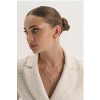 Elk & Bloom Women's Dainty 18K Gold Shell Clam Necklace