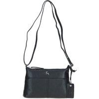 Ashwood Leather Women's 'Dublin' Elegant Real Leather Crossbody Bag in Black