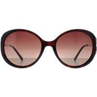 INVU Women's Round Demi Gold Brown Tortoise Brown Polarized B2117