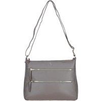 Ashwood Leather Women's 'Aintree' Genuine Leather Shoulder Bag in Taupe
