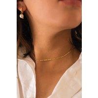Elk & Bloom Women's Dainty 14K Gold Chain Choker Necklace