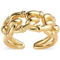 Elk & Bloom Women's Thick 18K Gold Chain Link Ring
