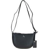 Ashwood Leather Women's 'Galway' Elegant Real Leather Crossbody Bag in Black