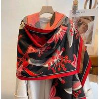 Lemon Daisy Accessories Women's Phoebe Wrap Scarf Shawl in Red