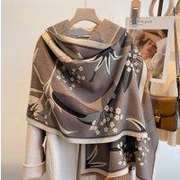 Lemon Daisy Accessories Women's Phoebe Wrap Scarf Shawl in Grey