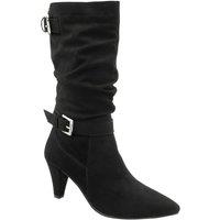 Ravel Women's 'Guise' Suede Stiletto-Heel Mid-Calf Boots in Black | Size: 6