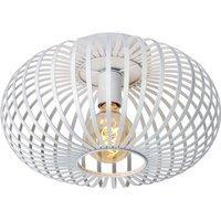 Lucide 'MANUELA' Stylish Dimmable Indoor LED Flush Ceiling Light 1xE27 in White