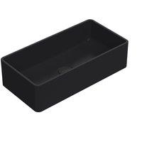 Balterley Countertop Vessel Basin for Modern Bathroom, Matt Black, 465mm in Black