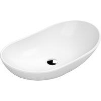 Balterley Round Bathroom Countertop Basin, Sleek Round Design, White, 615 mm in White