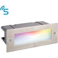 Netlighting Smart Seina Outdoor LED 3.5W Recessed Brick Light Marine Grade Stainless Steel IP44 in Grey