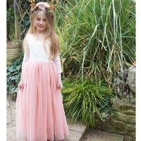 Lilly + Bo Girl's Elodie in Forest Green Party or Flower Girl Dress | Size: 9-10 Years