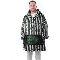 Beetlejuice Men's Blanket Hoodie (Adult Multicoloured)