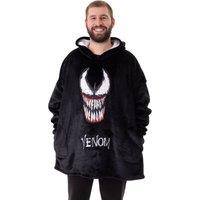 Marvel Men's Blanket Hoodie (Adult Black) in Black