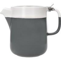 La Cafetiere Izmir Polished Steel Glass Infuser Teapots Two Cup Gift Boxed in Grey