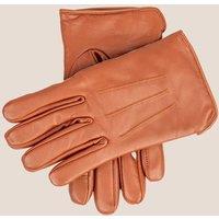Oswin Hyde Men's Earl Leather Classic Slit Gloves in Tan | Size: Small