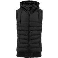 Build Your Brand Men's Bubble Vest in Black | Size: Medium