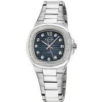 Potente Swiss Quartz Diamonds Black MOP dial, 316L Stainless Steel Diamond Watch