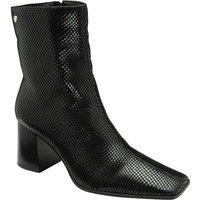 Ravel Women's Black Snake-Print Leather 'Meldon' Ankle Boots | Size: 5
