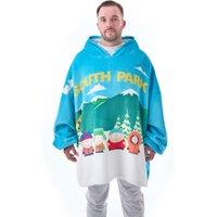 South Park Men's Blanket Hoodie (Adult Blue) in Blue
