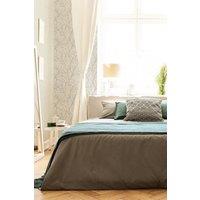 Superfresco Easy Calico Textured Plain Wallpaper in Stone