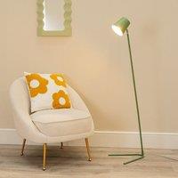 ValueLights Lark Metal Task Slimline Floor Lamp & LED Bulb in Green