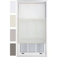 Furnished Daylight Roller Blind Trimmable Light Filtering Sheer Window Blinds in Cream | Size: 95 cm width x 165 cm drop