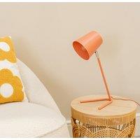 ValueLights Lark Metal Task Reading Compact Desk Table Lamp in Pink