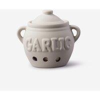 Kilo Ceramic Garlic Storage Pot in Cream