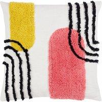 Heya Home Elmer 100% Cotton Tufted Cushion | Size: 45 cm x 45 cm