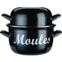 KitchenCraft World of Flavours Mediterranean Standard Mussels Pot in Grey