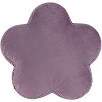 Heya Home Flower Velvet Reversible Ready Filled Cushion in Lilac | Size: 45 cm x 45 cm