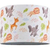 Happy Homewares Modern & Colourful Childrens Fabric Lamp Shade